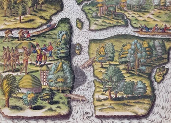 La gauche française au Fort Charles souffrant d